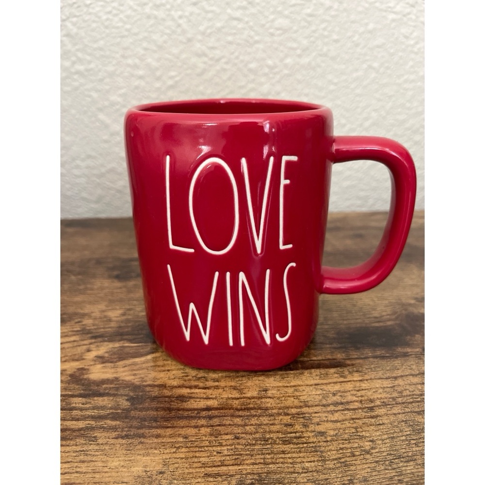 Rae Dunn Love Wins Red Mug